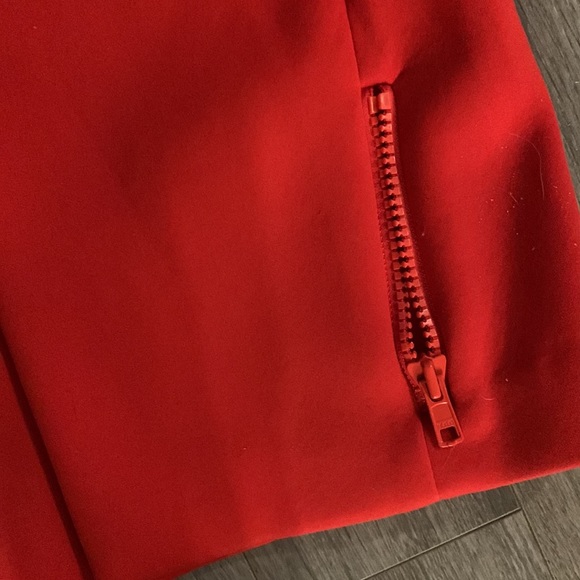 Trouve Neoprene Red Cropped Jacket - Picture 5 of 6